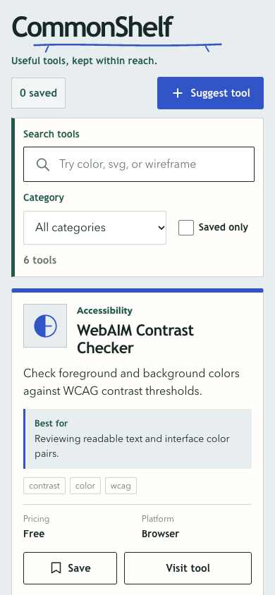 frontend-design, CommonShelf run-1: anfänglicher mobiler Viewport