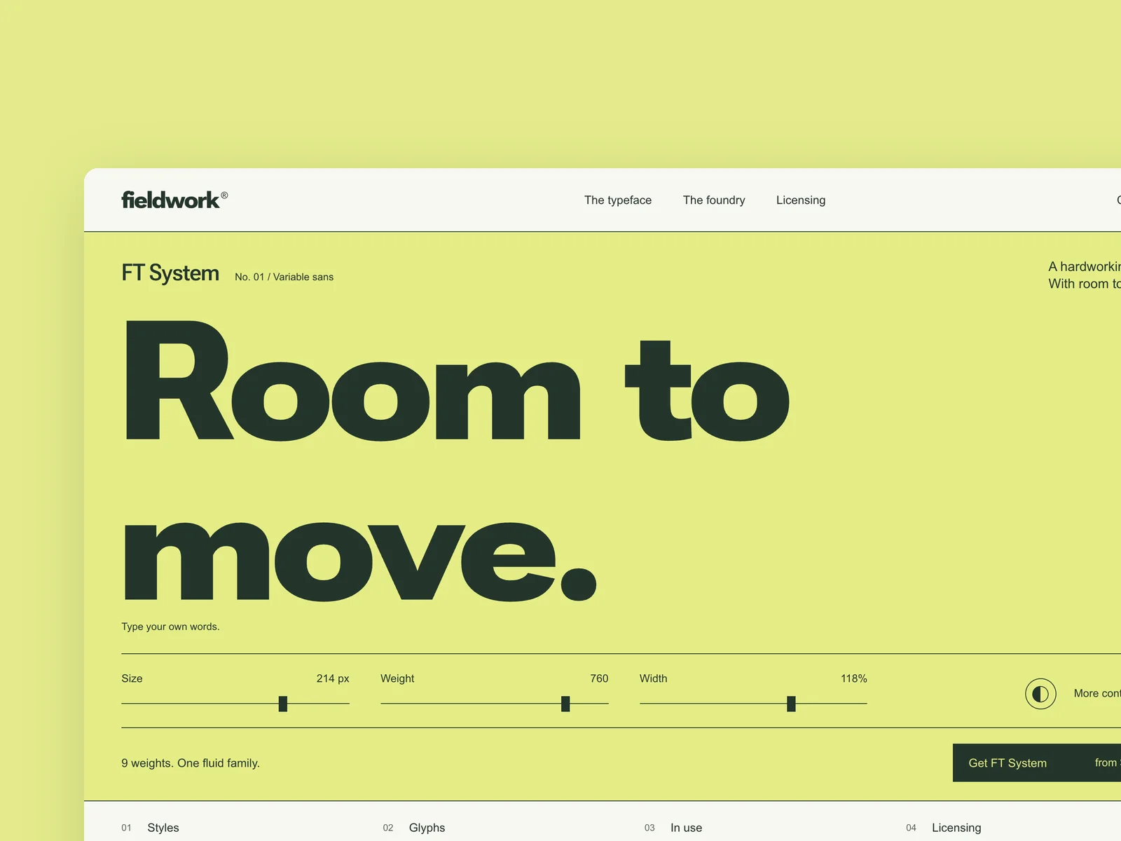 Fieldwork Type · Independent type foundry