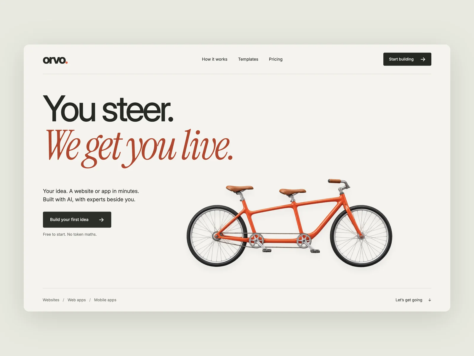 Orvo · Tandem · KI-Website-Builder