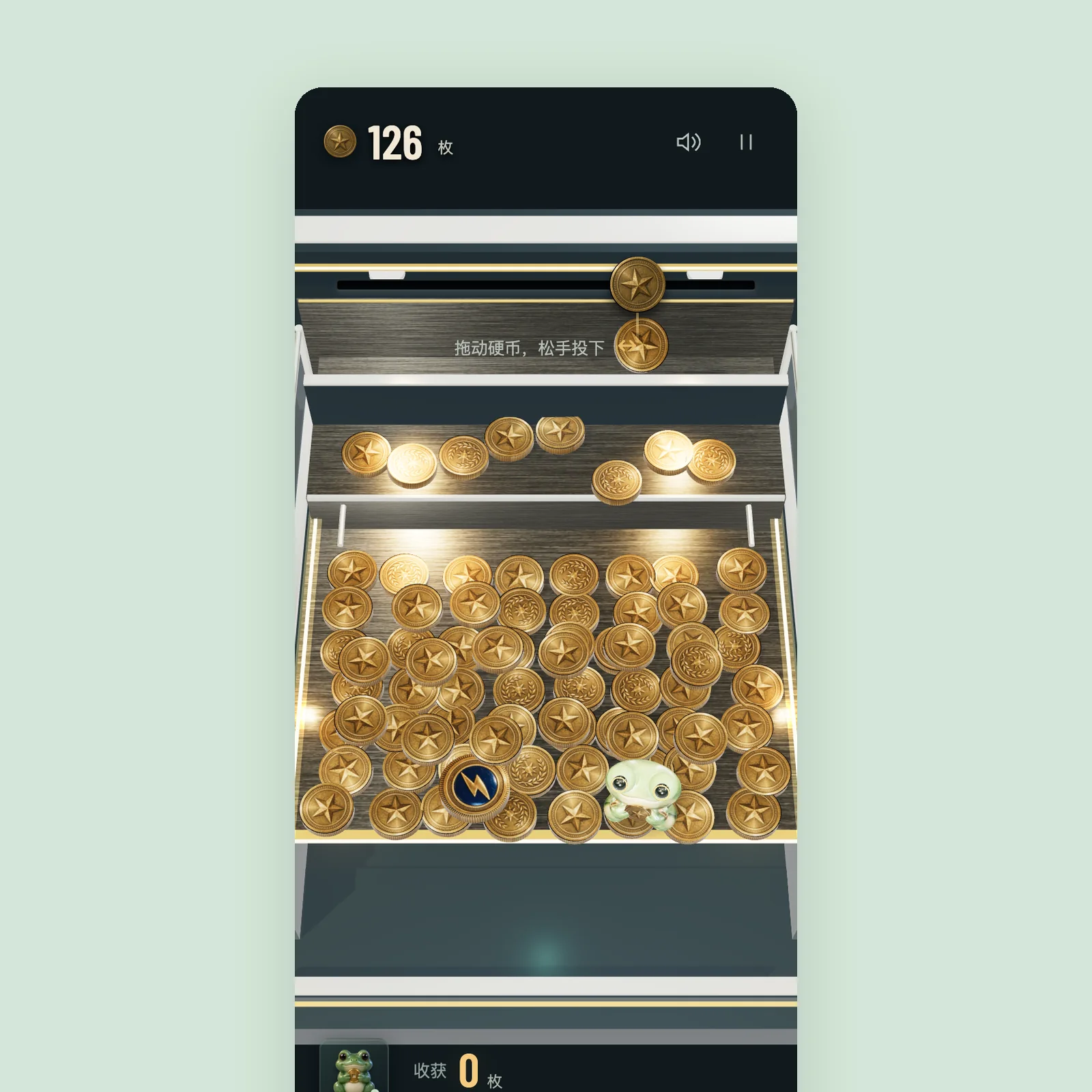 Ding! Mint Arcade · Coin pusher game